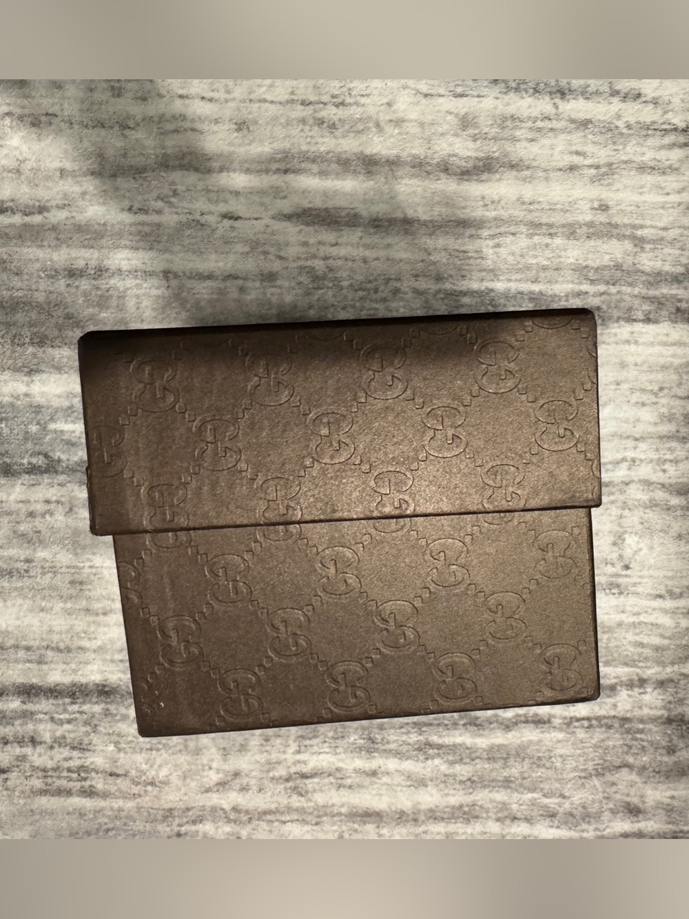 Gucci Brown Box with Gold Logo and Branded Tissue - Picture 9 of 10
